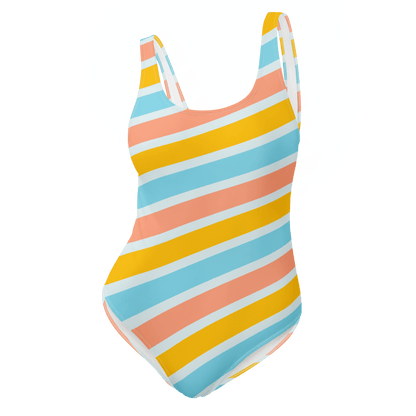 Vibrant colorful One - Piece Swimsuit - The Bargains BasementVibrant colorful One - Piece Swimsuit