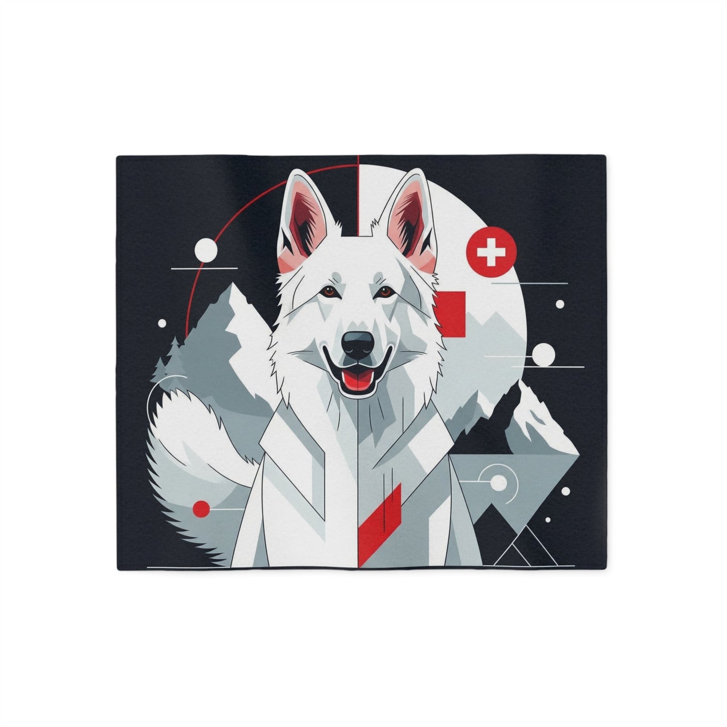 White Swiss Shepherd Dog Sweatshirt Blanket - The Bargains BasementWhite Swiss Shepherd Dog Sweatshirt Blanket