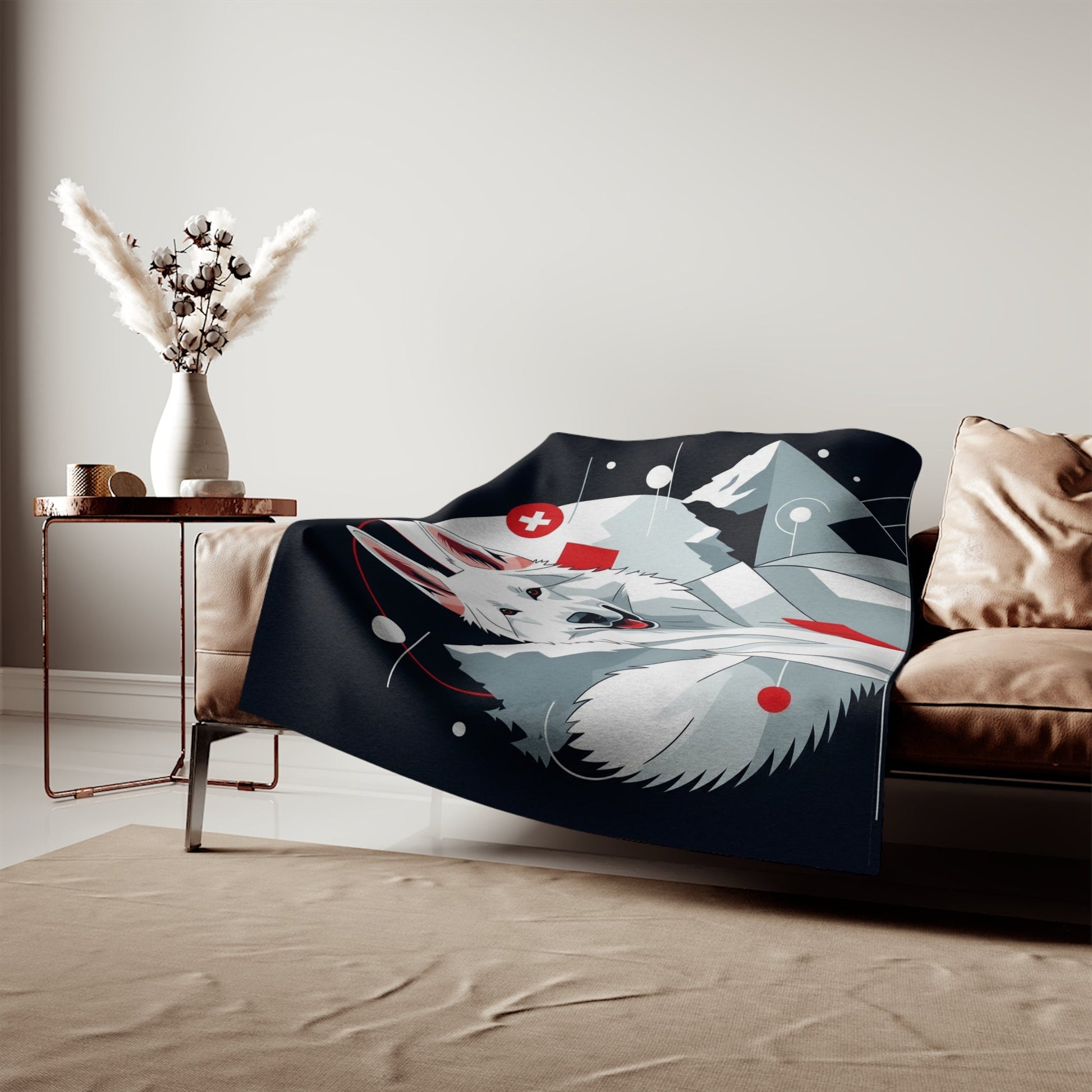 White Swiss Shepherd Dog Sweatshirt Blanket - The Bargains BasementWhite Swiss Shepherd Dog Sweatshirt Blanket