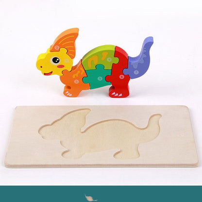 Wooden 3D Dinosaur Puzzle – Montessori Educational Toy for Kids - The Bargains BasementWooden 3D Dinosaur Puzzle – Montessori Educational Toy for Kids