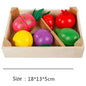 Wooden Fruit and Vegetable Pretend Play Set - The Bargains BasementWooden Fruit and Vegetable Pretend Play Set