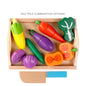 Wooden Fruit and Vegetable Pretend Play Set - The Bargains BasementWooden Fruit and Vegetable Pretend Play Set