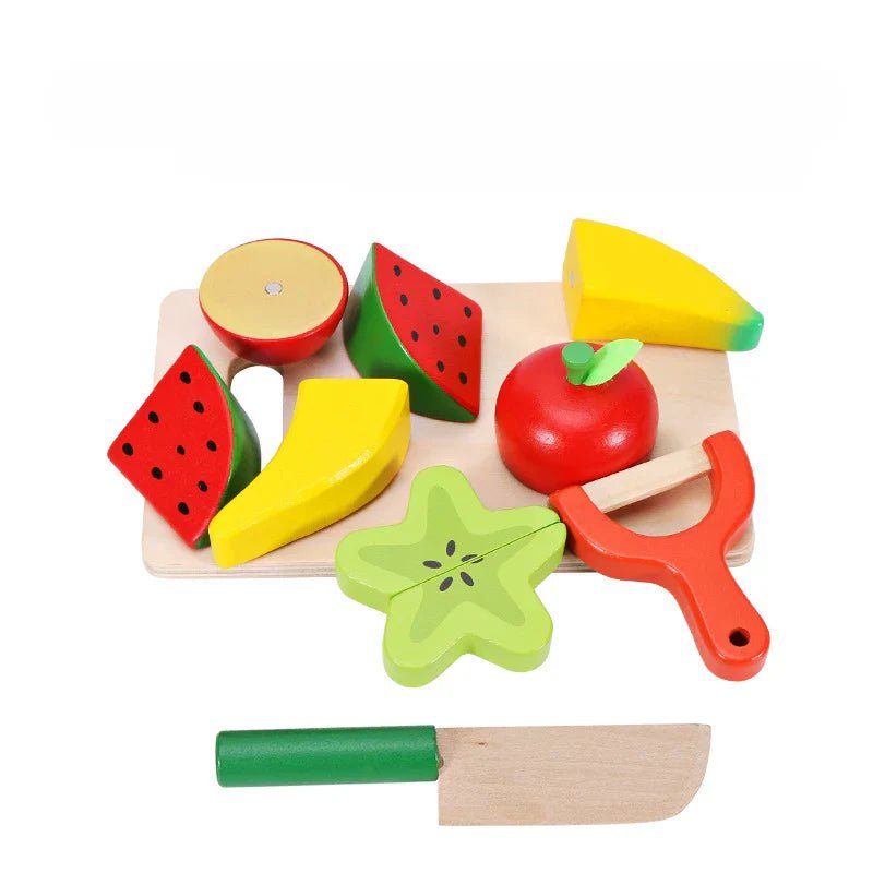 Wooden Fruit and Vegetable Pretend Play Set - The Bargains BasementWooden Fruit and Vegetable Pretend Play Set
