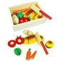 Wooden Fruit and Vegetable Pretend Play Set - The Bargains BasementWooden Fruit and Vegetable Pretend Play Set