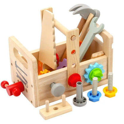 Wooden Toolbox Pretend Play Set for Kids - The Bargains BasementWooden Toolbox Pretend Play Set for Kids