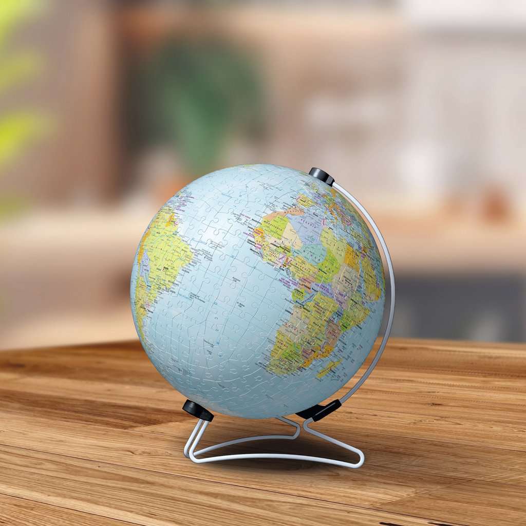 World Globe with Stand 550 Piece 3D Jigsaw Puzzle Ravensburger - The Bargains BasementWorld Globe with Stand 550 Piece 3D Jigsaw Puzzle Ravensburger