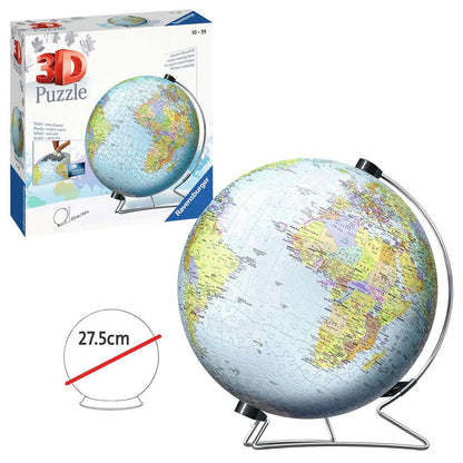 World Globe with Stand 550 Piece 3D Jigsaw Puzzle Ravensburger - The Bargains BasementWorld Globe with Stand 550 Piece 3D Jigsaw Puzzle Ravensburger
